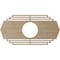 Ekena Millwork Chrysler Wood Fretwork Pierced Ceiling Medallion, Birch, 22"W x 11"H x 5 3/4"ID x 1/4"T CMWP22X11X0250CSBI - alternate 2